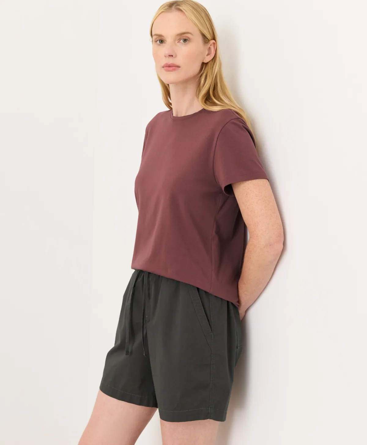 Women Pact Organic Luxe Essential Crewneck Tee