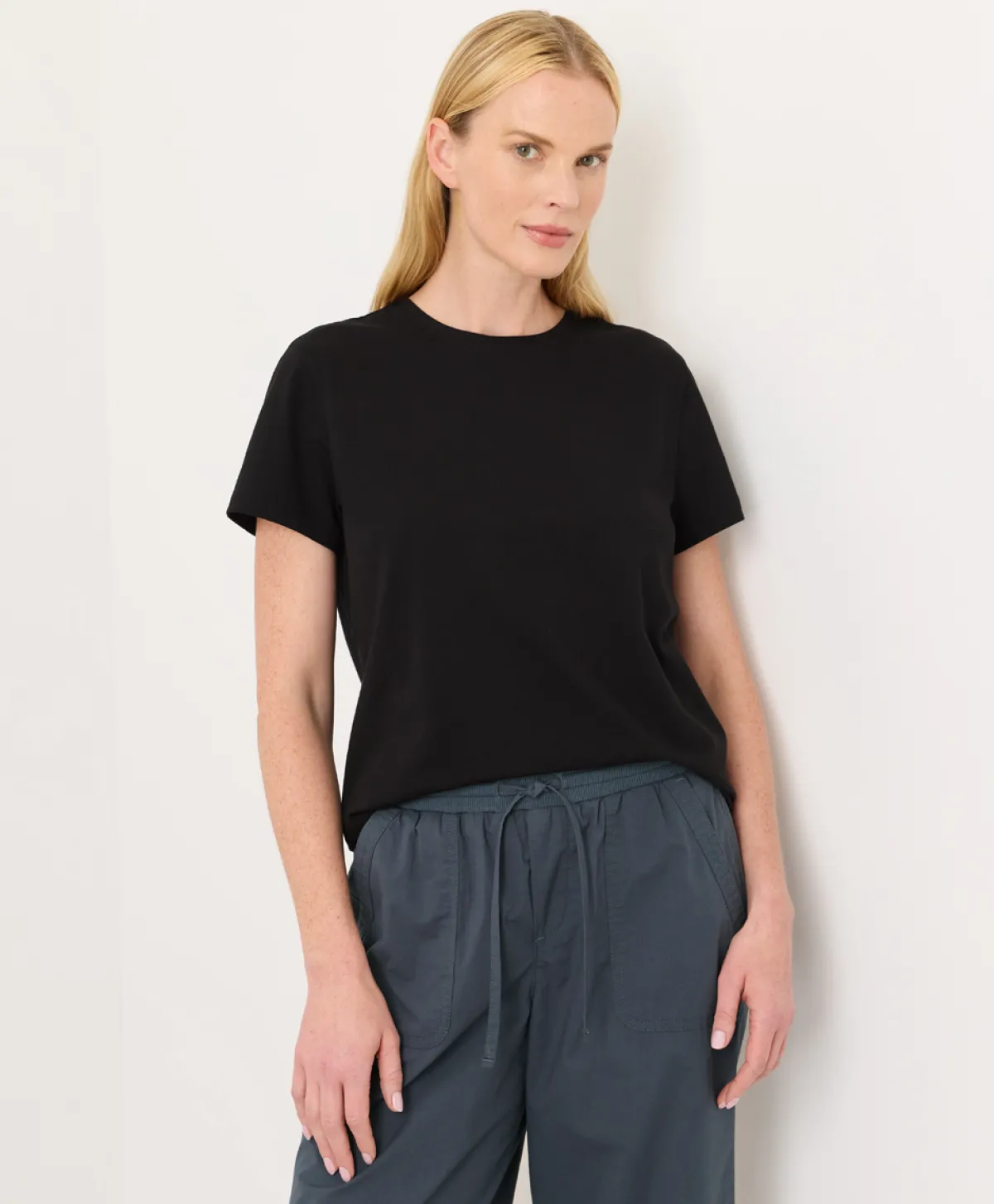 Women Pact Organic Luxe Essential Crewneck Tee