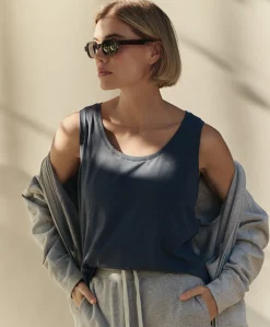 Women Pact Organic Luxe Essential Scoop Neck Tank