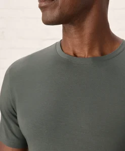 Pact Organic Luxe Essential Slim Fit Crewneck Tee