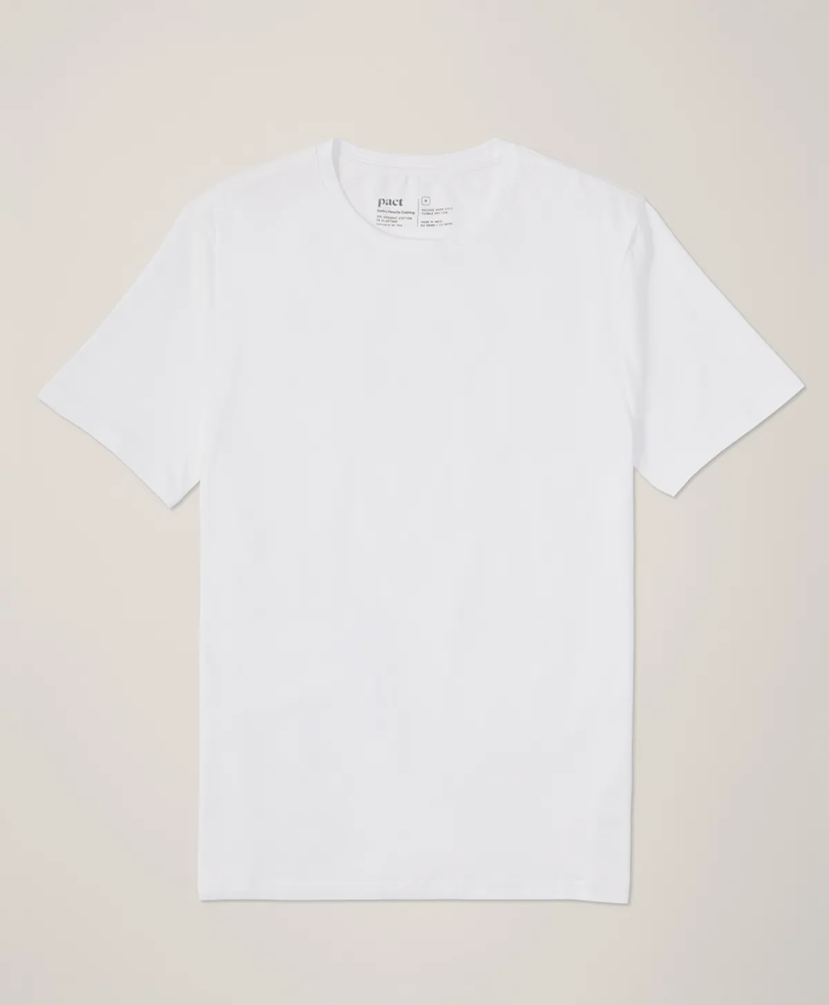 Pact Organic Luxe Essential Slim Fit Crewneck Tee