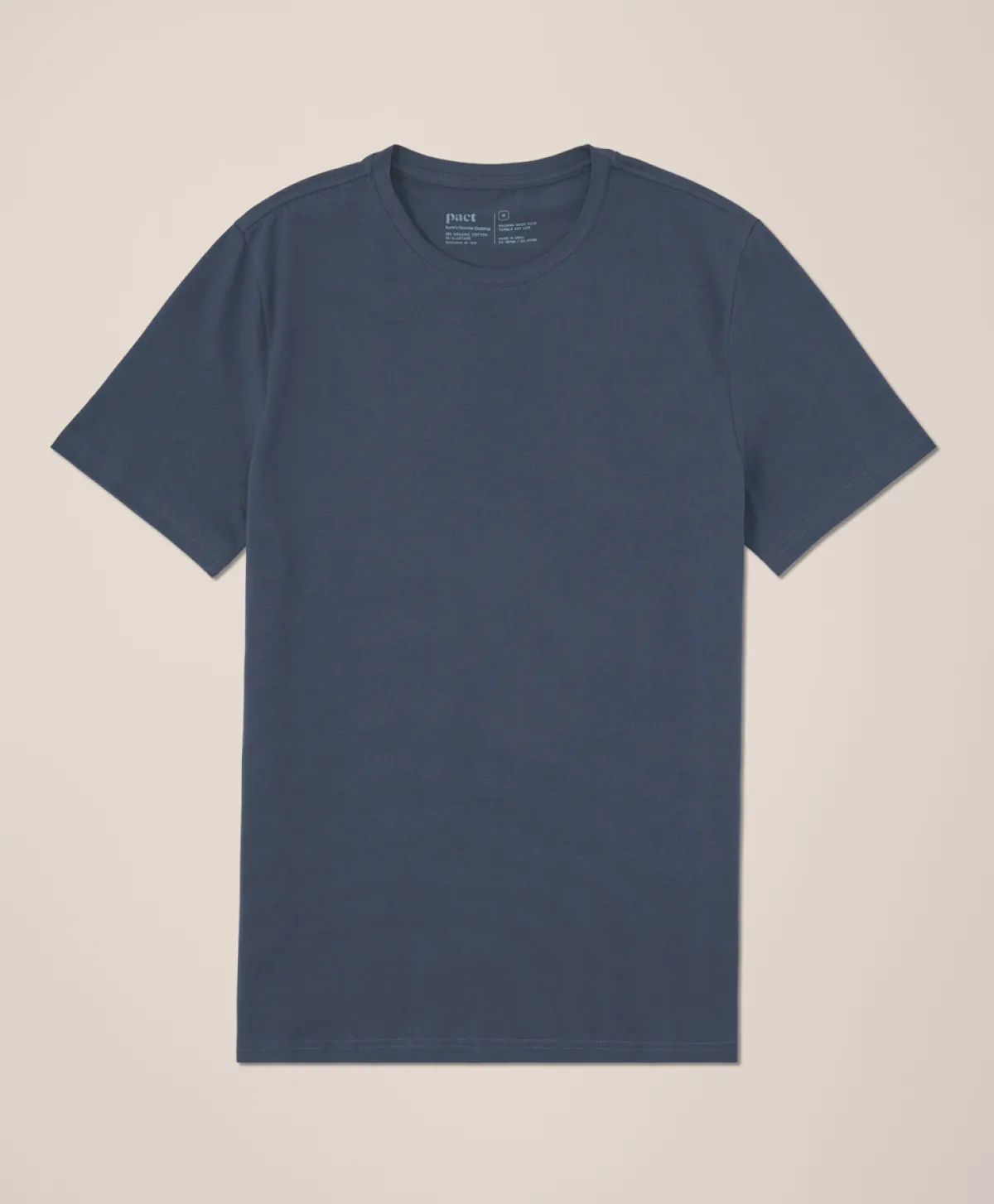 Pact Organic Luxe Essential Slim Fit Crewneck Tee