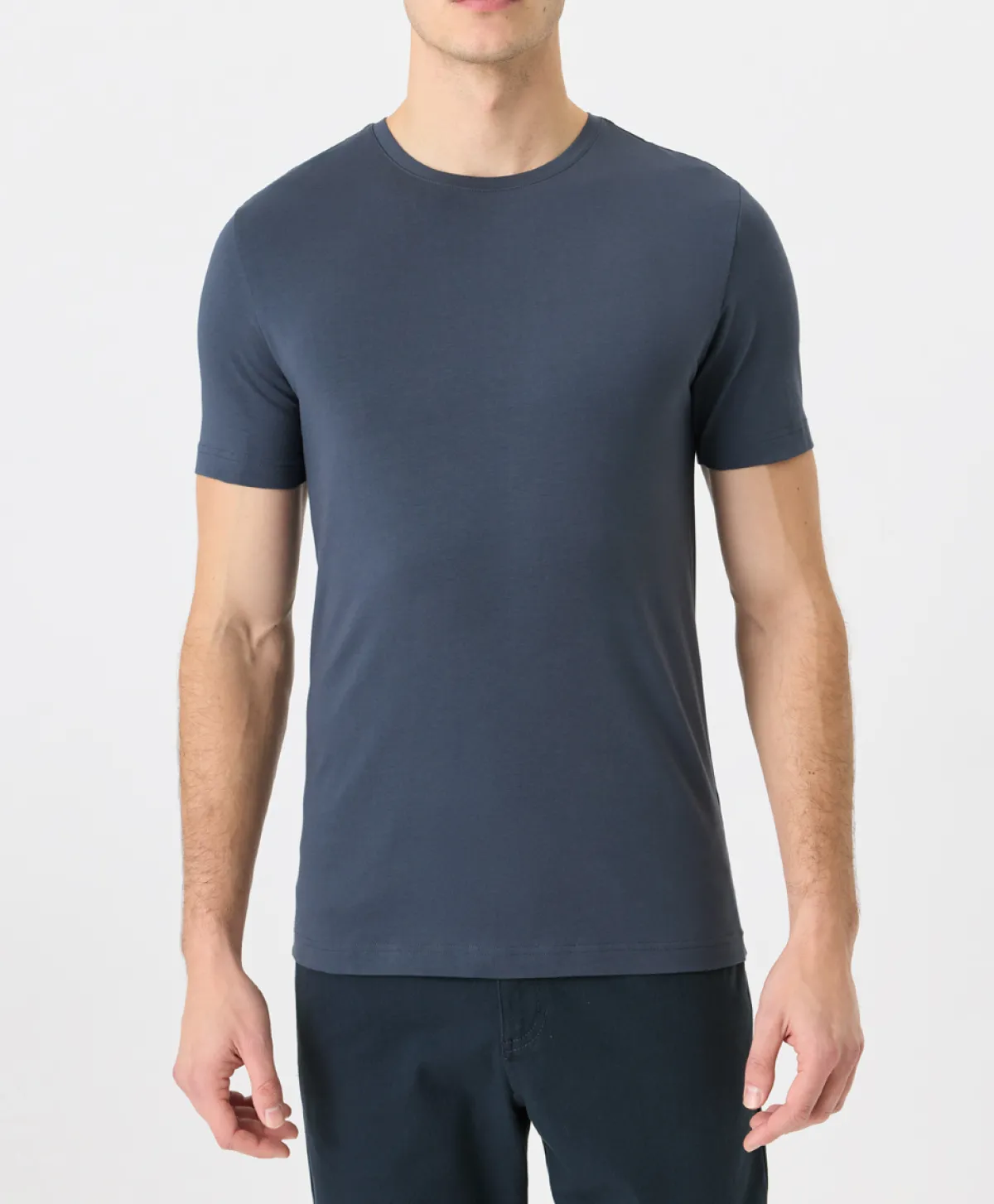 Pact Organic Luxe Essential Slim Fit Crewneck Tee