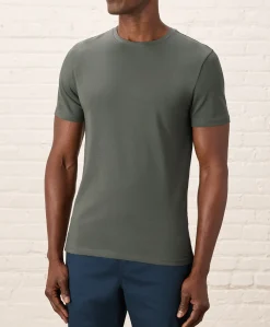 Pact Organic Luxe Essential Slim Fit Crewneck Tee