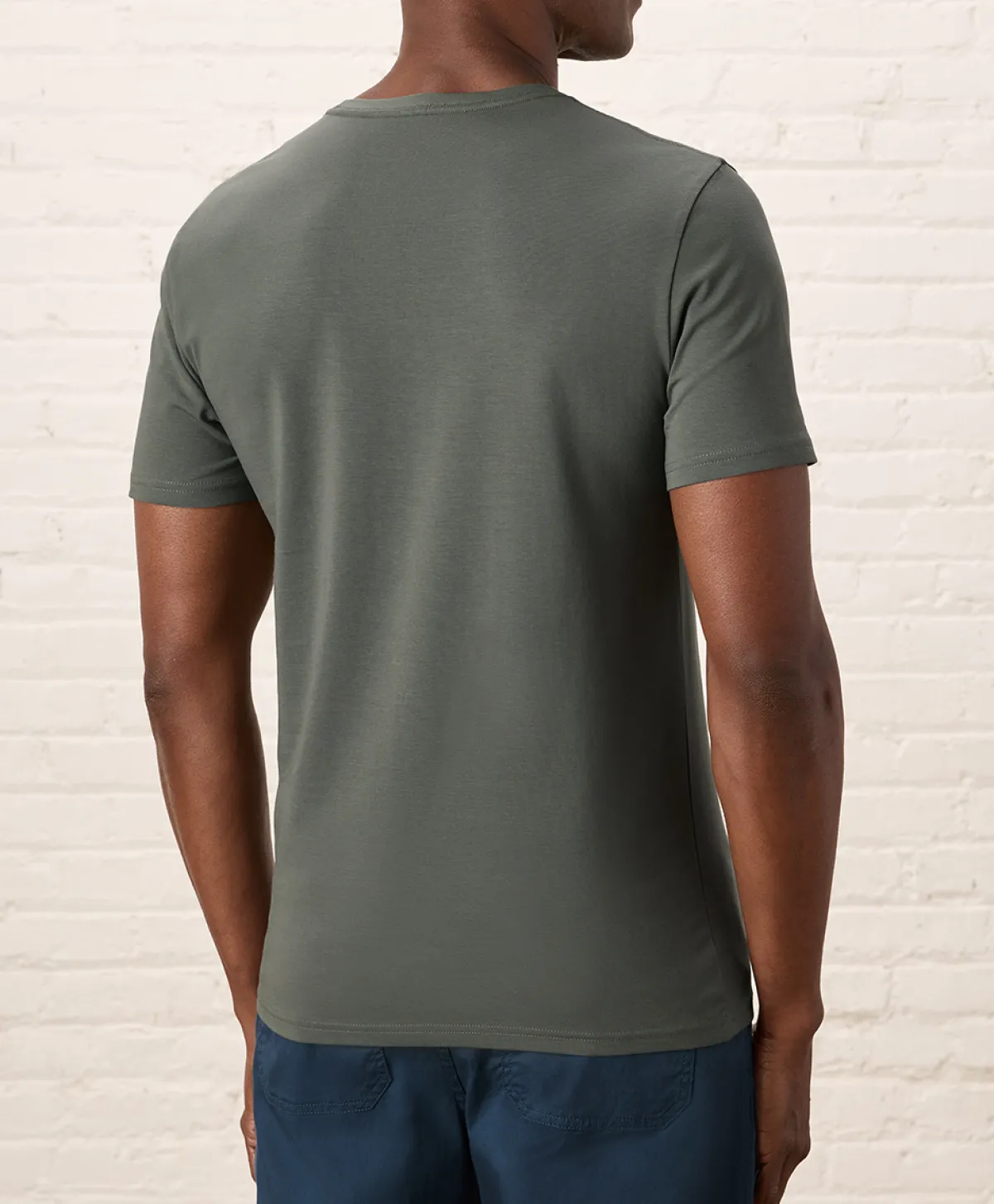 Pact Organic Luxe Essential Slim Fit Crewneck Tee