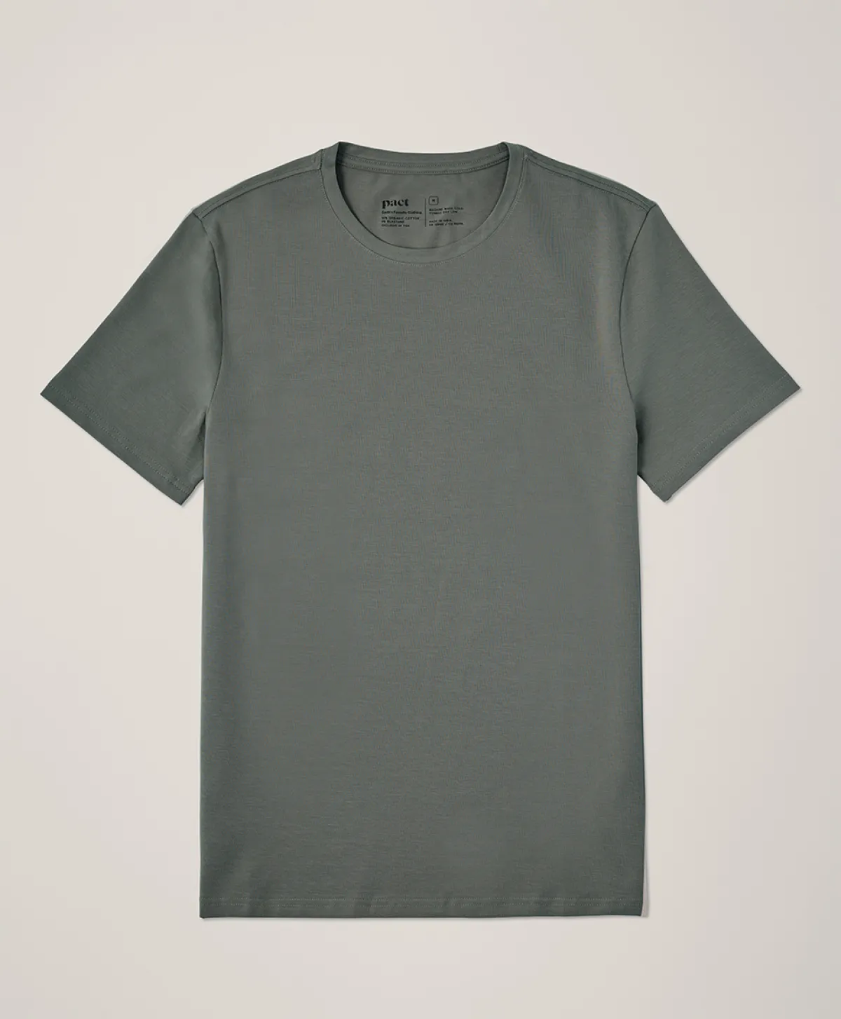 Pact Organic Luxe Essential Slim Fit Crewneck Tee