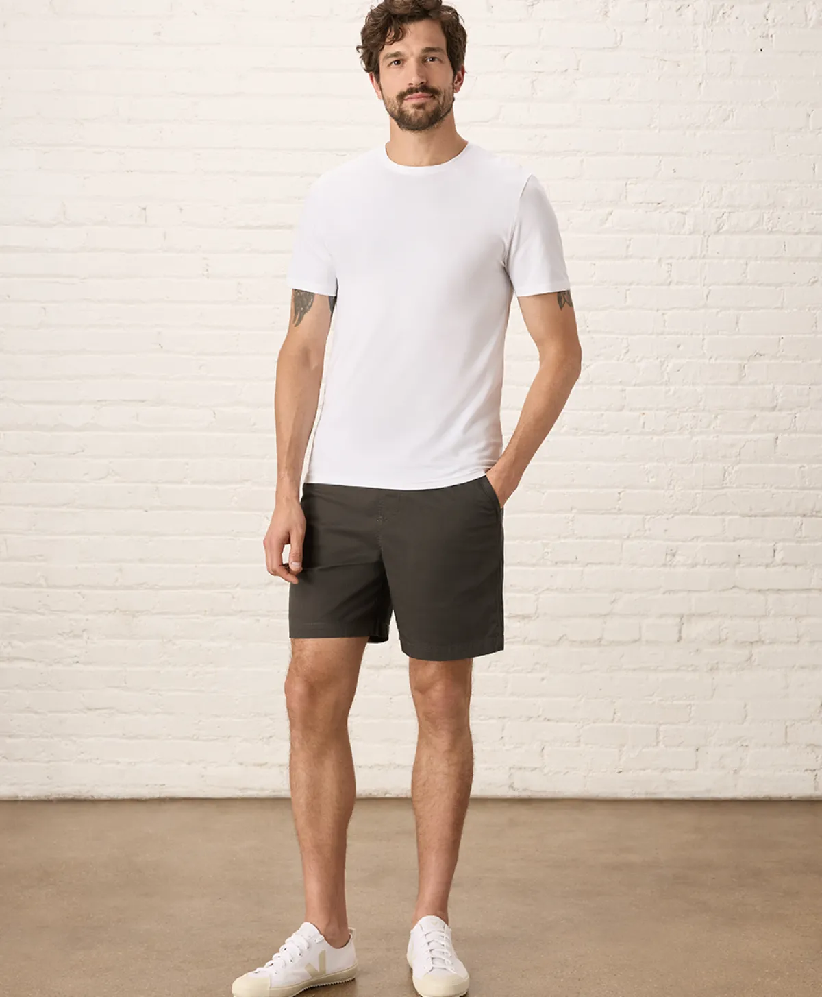 Pact Organic Luxe Essential Slim Fit Crewneck Tee
