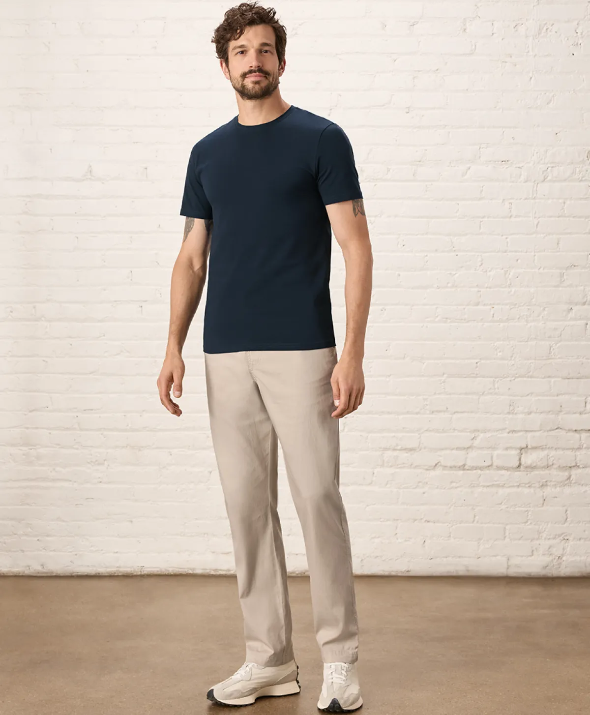 Pact Organic Luxe Essential Slim Fit Crewneck Tee