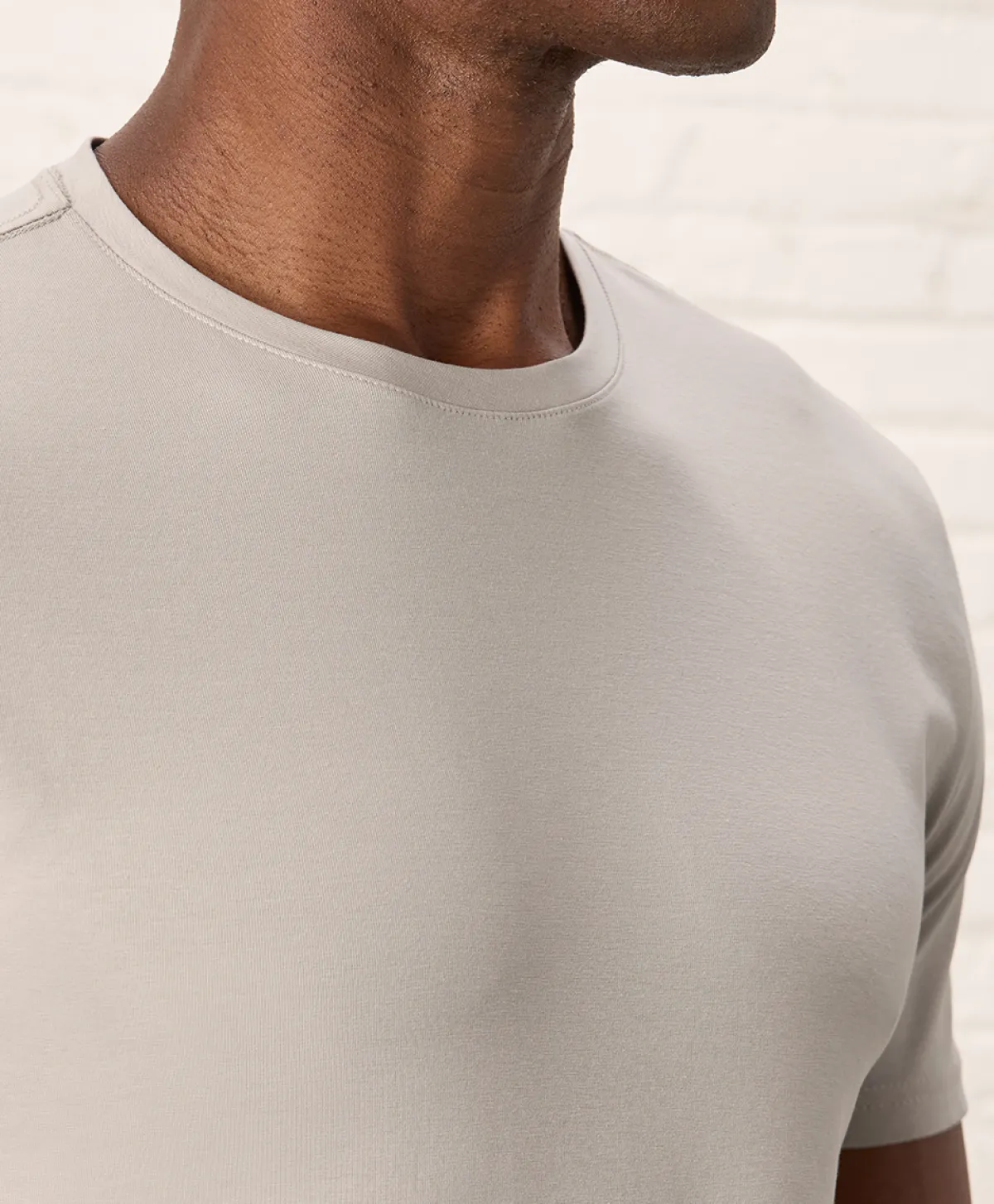 Pact Organic Luxe Essential Slim Fit Crewneck Tee