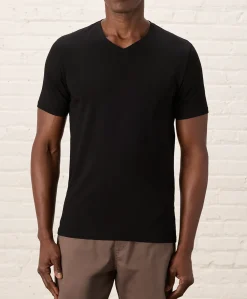 Pact Organic Luxe Essential Slim Fit V-Neck Tee