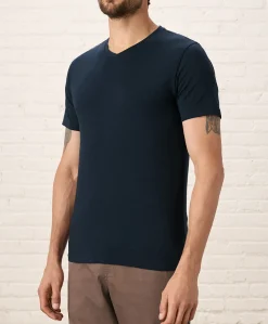 Pact Organic Luxe Essential Slim Fit V-Neck Tee