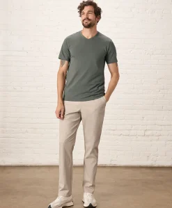Pact Organic Luxe Essential Slim Fit V-Neck Tee