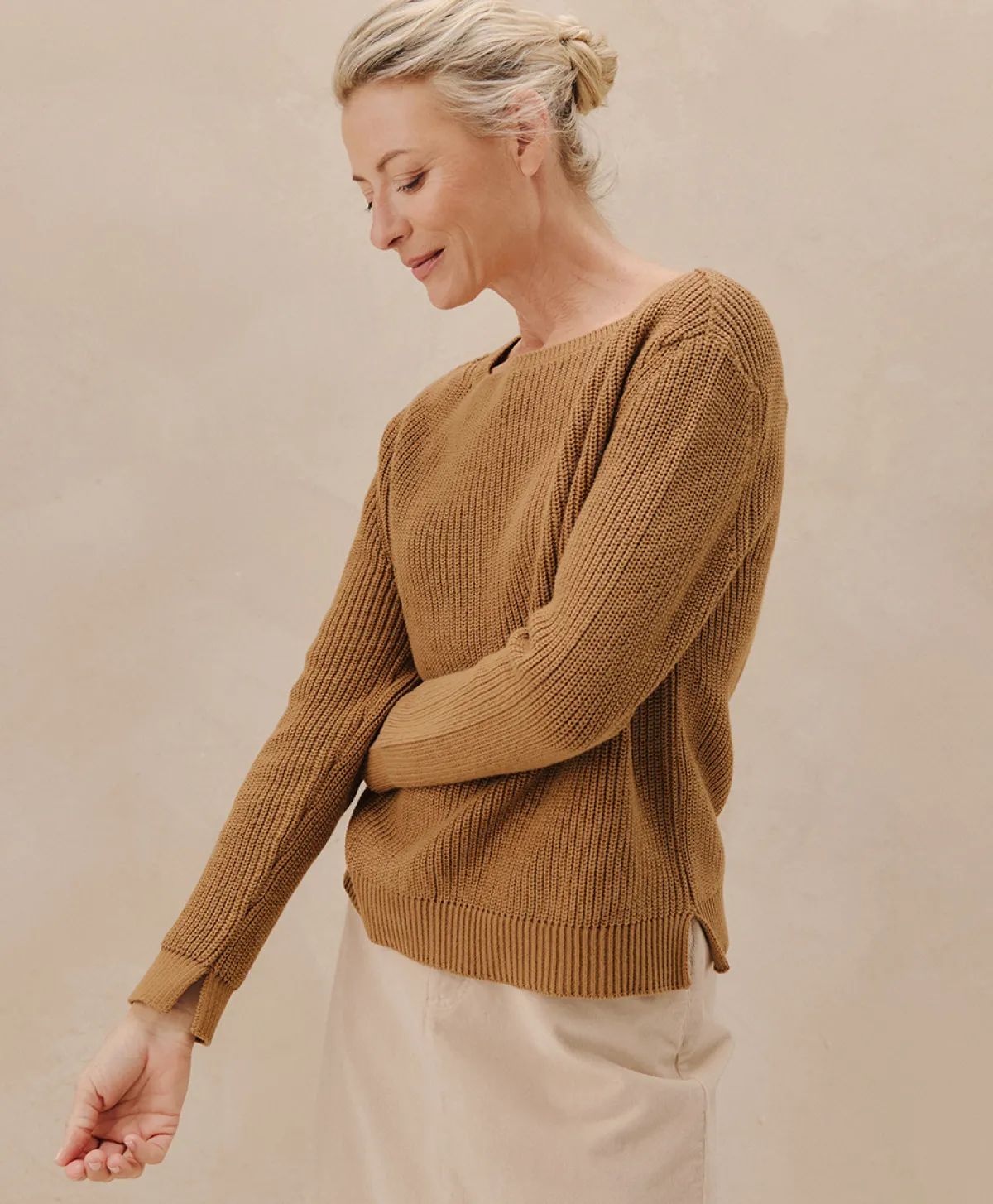 Women Pact Organic Luxe Knit Boatneck Sweater
