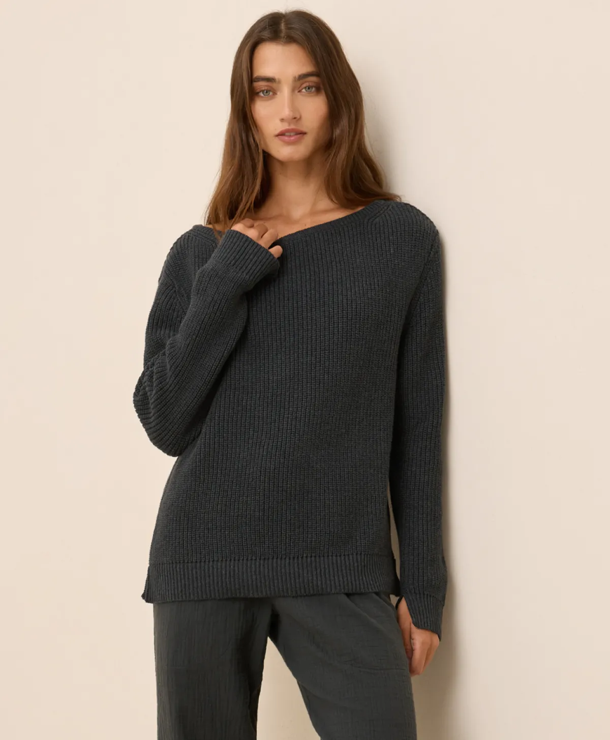 Women Pact Organic Luxe Knit Boatneck Sweater