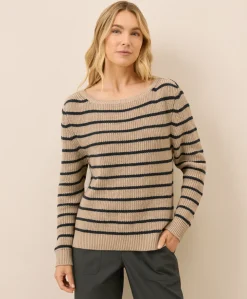 Women Pact Organic Luxe Knit Boatneck Sweater