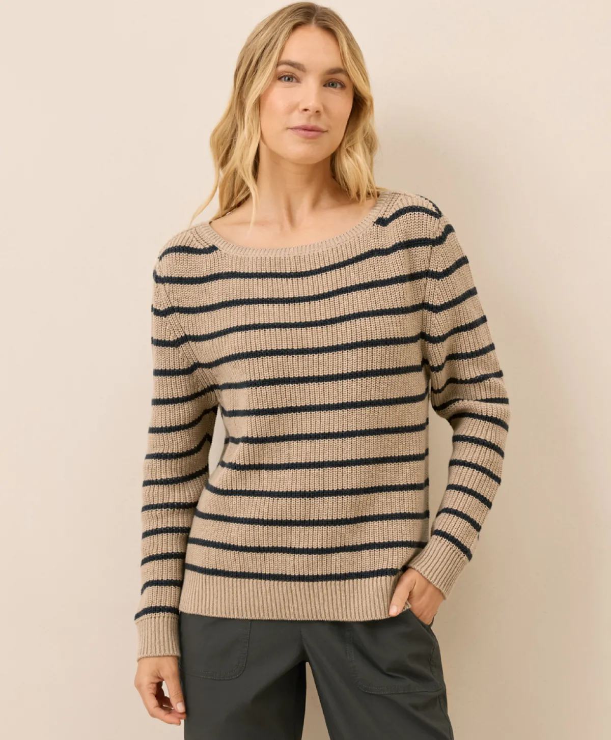 Women Pact Organic Luxe Knit Boatneck Sweater