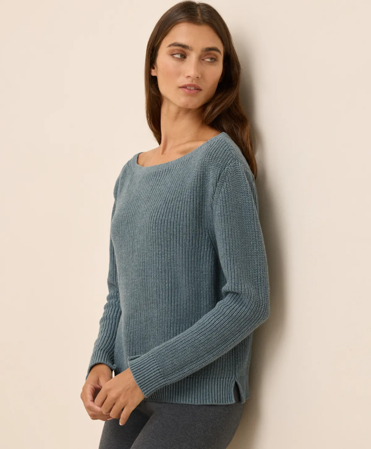 Women Pact Organic Luxe Knit Boatneck Sweater