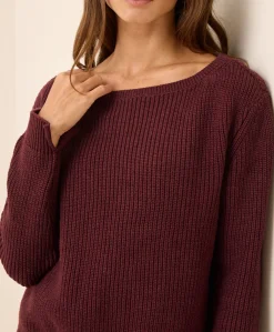 Women Pact Organic Luxe Knit Boatneck Sweater