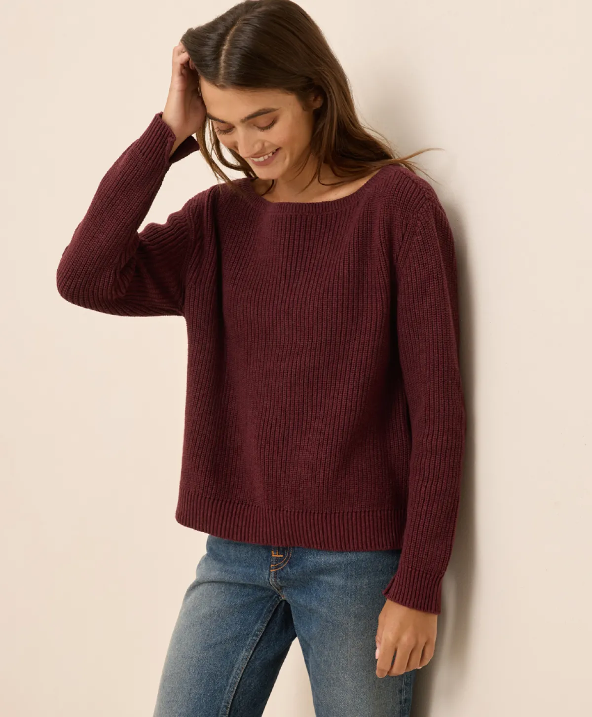 Women Pact Organic Luxe Knit Boatneck Sweater