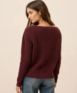 Women Pact Organic Luxe Knit Boatneck Sweater