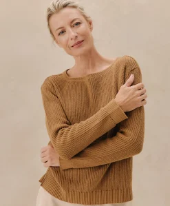 Women Pact Organic Luxe Knit Boatneck Sweater