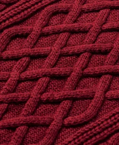 Women Pact Organic Luxe Knit Cable Crew Sweater