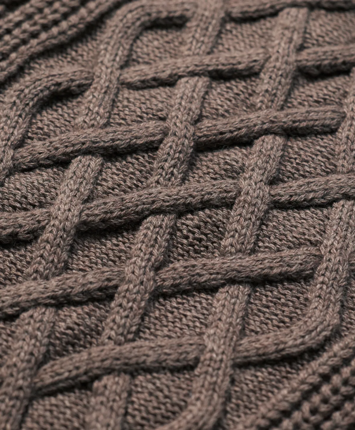 Women Pact Organic Luxe Knit Cable Crew Sweater