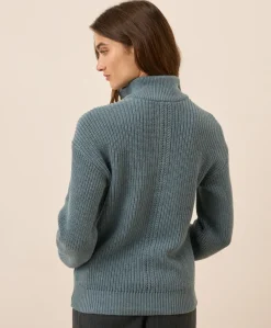 Women Pact Organic Luxe Knit Henley Sweater
