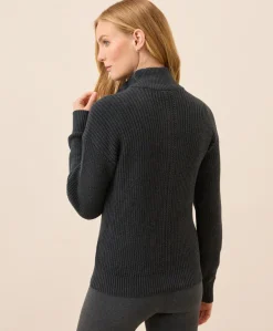 Women Pact Organic Luxe Knit Henley Sweater