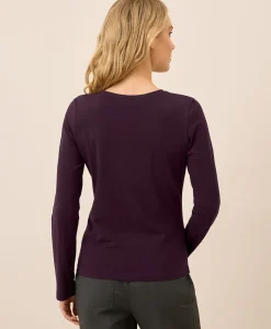 Women Pact Organic Luxe Stretch Jersey Slim Long Sleeve Tee