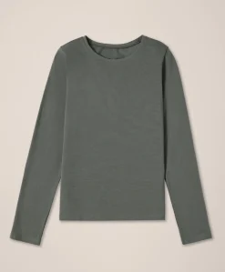 Women Pact Organic Luxe Stretch Jersey Slim Long Sleeve Tee