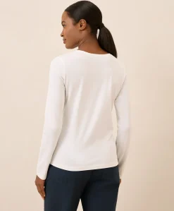 Women Pact Organic Luxe Stretch Jersey Slim Long Sleeve Tee