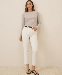 Women Pact Organic Luxe Stretch Jersey Slim Long Sleeve Tee