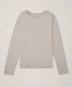 Women Pact Organic Luxe Stretch Jersey Slim Long Sleeve Tee