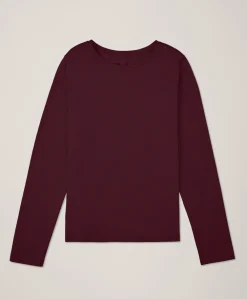 Women Pact Organic Luxe Stretch Jersey Slim Long Sleeve Tee