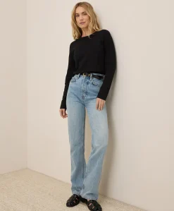 Women Pact Organic Luxe Stretch Jersey Slim Long Sleeve Tee