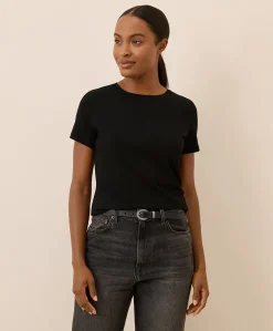 Women Pact Organic Luxe Stretch Jersey Slim Tee