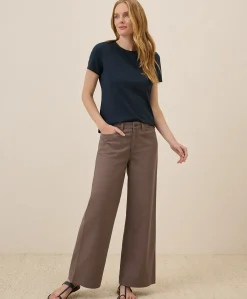 Women Pact Organic Luxe Stretch Jersey Slim Tee
