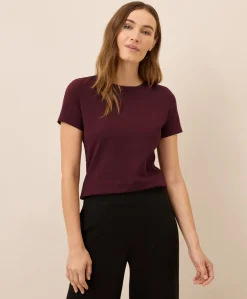 Women Pact Organic Luxe Stretch Jersey Slim Tee