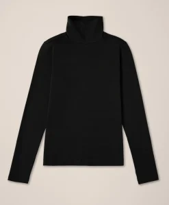 Women Pact Organic Luxe Stretch Jersey Slim Turtleneck