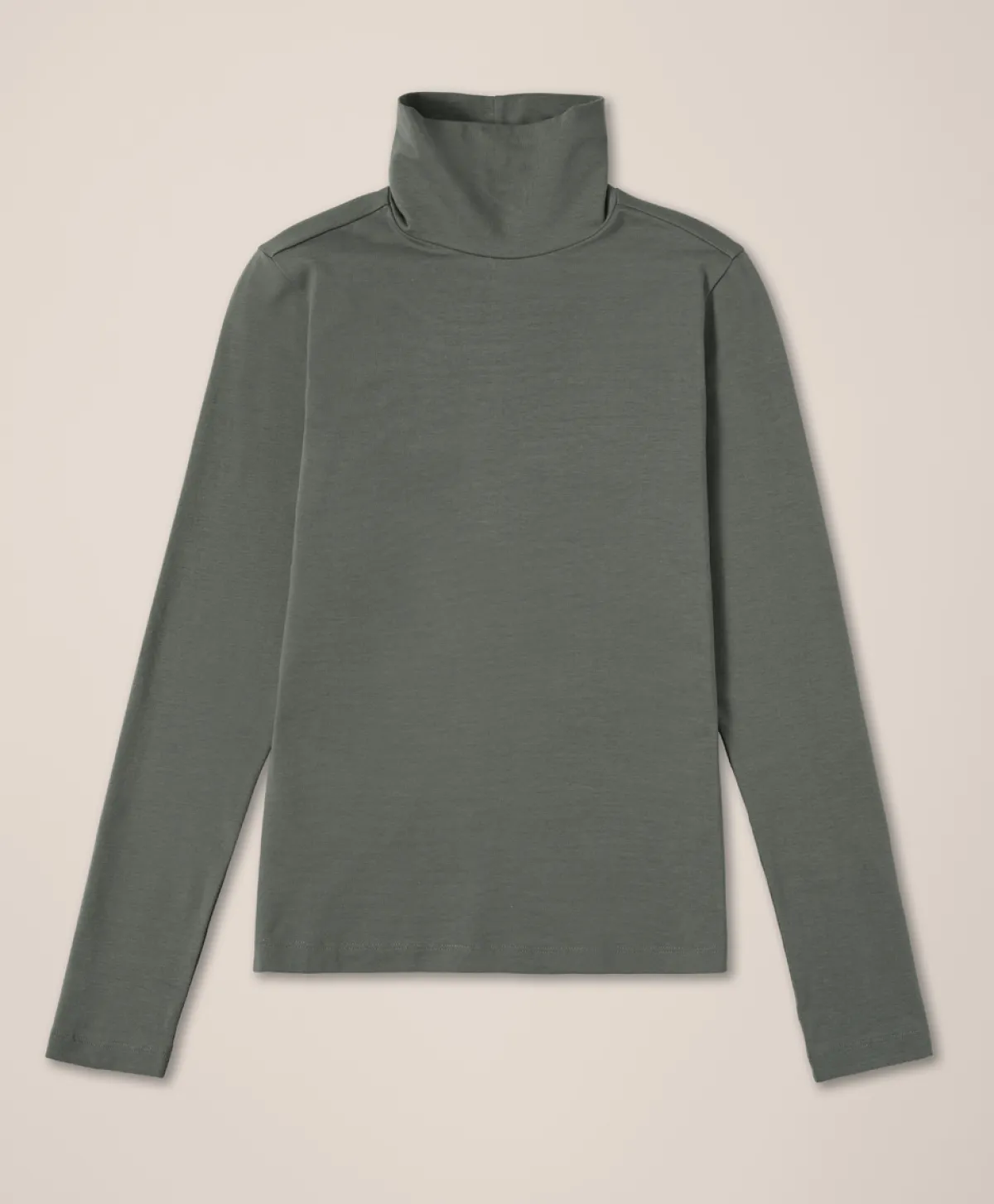 Women Pact Organic Luxe Stretch Jersey Slim Turtleneck