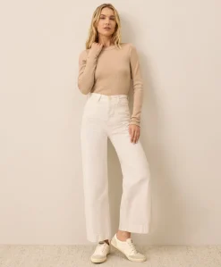 Women Pact Organic Perfect Rib Crewneck Long Sleeve Tee
