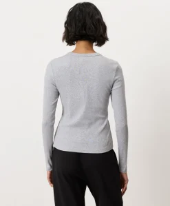 Women Pact Organic Perfect Rib Crewneck Long Sleeve Tee