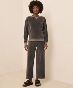Women Pact Organic Pure Velour Crew Sweatshirt