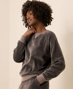 Women Pact Organic Pure Velour Crew Sweatshirt
