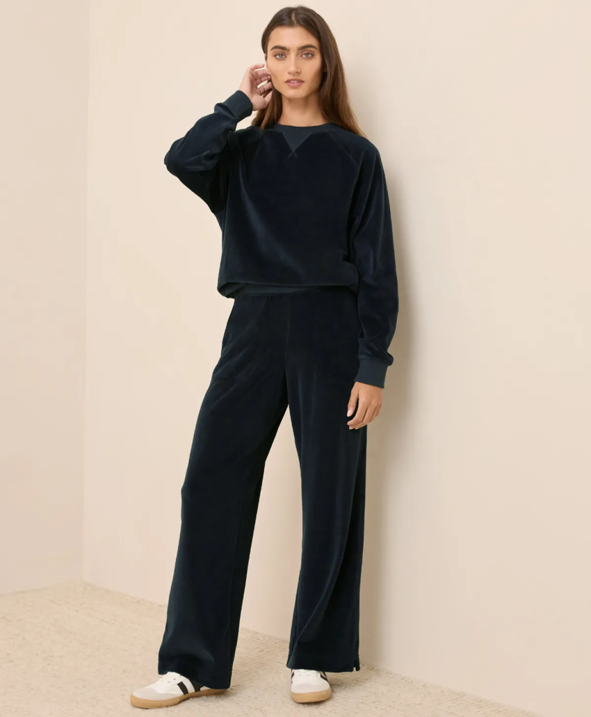 Women Pact Organic Pure Velour Crew Sweatshirt