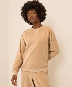 Women Pact Organic Pure Velour Crew Sweatshirt