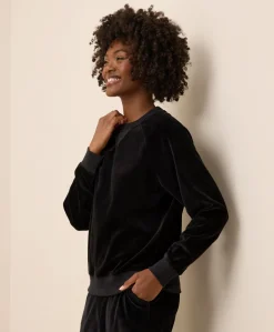 Women Pact Organic Pure Velour Crew Sweatshirt