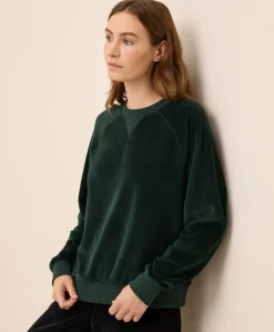 Women Pact Organic Pure Velour Crew Sweatshirt