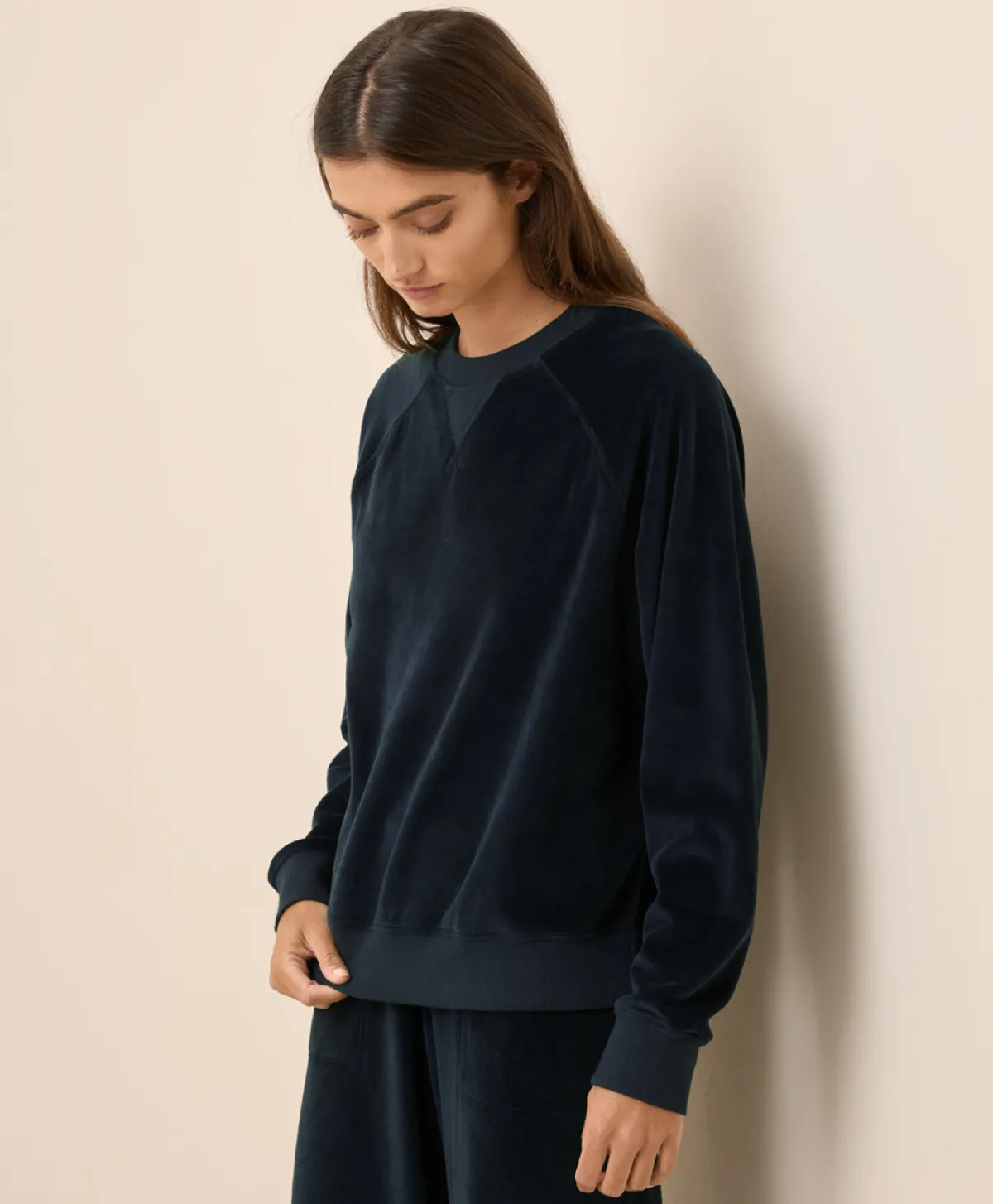 Women Pact Organic Pure Velour Crew Sweatshirt